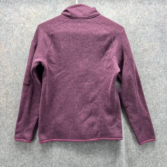 Patagonia Sweater Women Small Burgundy Half Zip Fleece Better Pullover 25618 - Picture 2 of 13